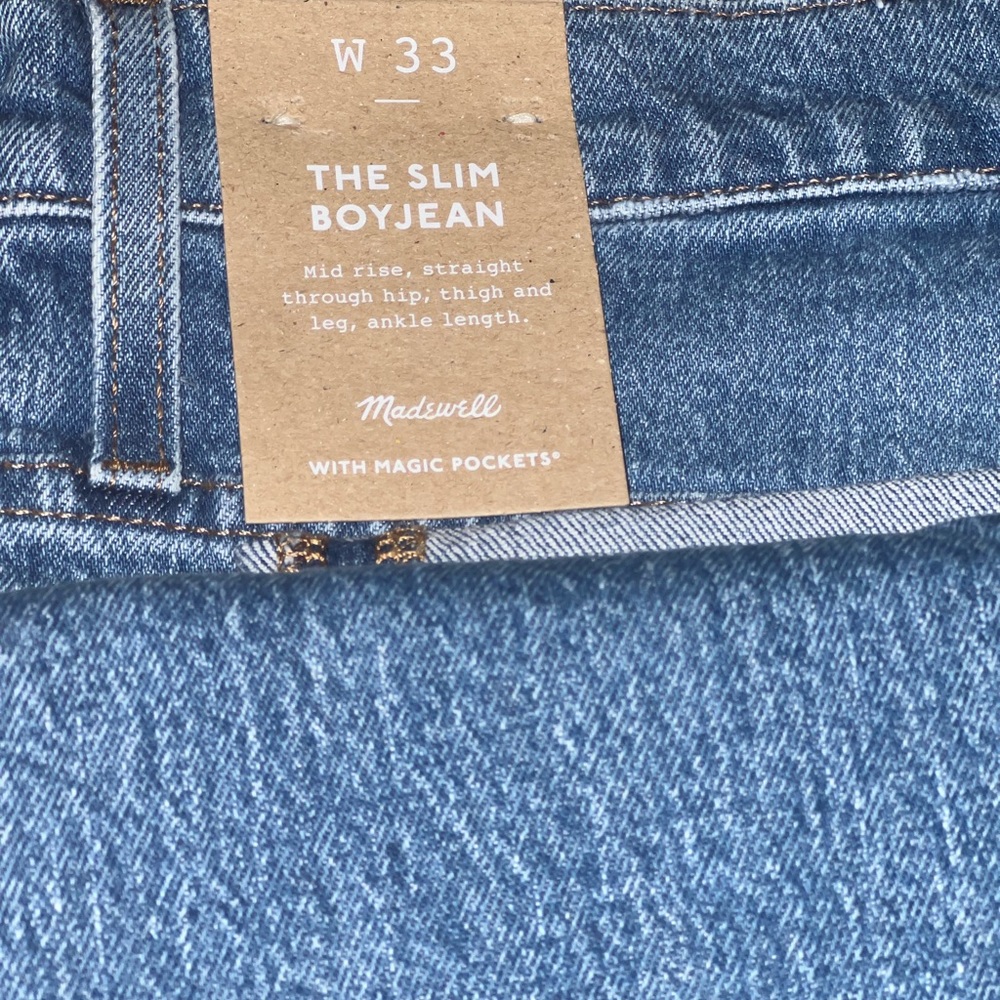 NWT Madewell women jeans- size 33